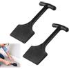 Manyugo Scalpello in plastica per moquette, 2 pezzi, colore nero, con bordo largo, pratico strumento di sostegno per tappeti, aste in nylon per la riparazione di cuciture (20 x 10 cm)