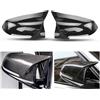HSDOMTO Copertura per specchietto retrovisore esterno auto, ricambio per BMW F20 F22 F23 F30 F31 F33 F32 F36 F36 F87 M2 (fibra di carbonio)