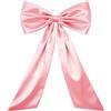 XRVRILE Grande fiocco regalo rosa, 58 x 100 cm, fiocco decorativo con punti adesivi, grande fiocco, ideale per Natale, feste, decorazioni natalizie, rosa, decorazione da parete, arco per palloncini