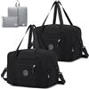 SPAHER 2X Borsone da Viaggio 40x30x25 Eurowings Bagaglio a Mano Borsa da Viaggio Cabina Palestra Sportiva Donna Uomo Pieghevole 30L Borsa a Mano FitnessTravel Duffle Bag