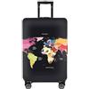 Tripnuo Elastico Coperture per Valigie Applicare alla 18 ''-32 ''Valigie, Custodie Protettive per Valigie Accessori di Viaggio Luggage Protector Suitcase Cover (Black Map, M)