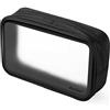 ProCase Beauty Case da Viaggio, Borse da Viaggio Impermeabili Trasparenti TSA Approvato Organizzatore Aerea Checkpoint Borsa di Stoccaggio Compiacente per Toeletta Liquidi Creme e Cosmetici -Nero