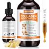FuzzyUp Collagene Liquido per Cani con Aggiunta di Probiotici Naturali per Animali Domestici, Collagene per Cani, Migliora il Supporto e la Mobilità Delle Articolazioni, Allevia le Allergie Cutanee, 60ML