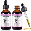 Onznoz Collagene per Cani, Gocce di Collagene per Cani 60 Ml, Potenziamento del Collagene, Ricco di Biotina, Aiuta La Salute della Pelle, delle Articolazioni E Dell'Apparato Digerente (2PCS, Bacon)