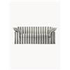 HKLIVING Divano 3 posti Nomad: 204 cm - Rocco, Chalkstripe - Grigio, Nero