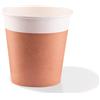 Bicchieri in cartoncino avana 120ml - Water based barrier - D62