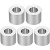 PATIKIL M6 Rotondo Alluminio Spaziatori, 5pz Metallo Spaziatore Alluminio 6.2mm ID x 12mm OD x 10mm L Spessore Alluminio Spaziatore 1/4in ID Vite Stallo per 1/4 o M6 Vite Bulloni