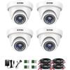 ZOSI 1080P - Telecamera di sorveglianza per esterni IP66, 3,6 mm, IR Vision 24 m, 90°, angolo compatibile con registratore di tipo HD-TVI