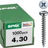 Spax T-STAR plus 0/1031/001/4,0/30/01 - Vite universale con testa a semisferica Z, 4CUT, filettatura piena, lucida zincata tramite galvanizzazione, Zincata lucida, 4,0 x 30 mm