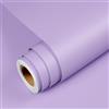 YENHOME Carta da Parati Autoadesiva Muro Viola 40x300cm Lilla Tappezzeria Rotoli di Carta Adesiva per Parati Viola Bambini Camera da Letto Soggiorno Pellicola Adesiva per Mobili Scrivania Armadio