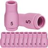 EATBALE Torcia di saldatura ugello in allumina per TIG tazze di ceramica # 5 13N09 ID5/16 (D8.0 x 30mm) Fit PTA SR DB WP 9 17 18 20 25 26 Accessori per pistola saldatrice (12 pezzi)