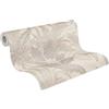 Livingwalls Carta da parati 396545 con foglie di palma in beige, crema, carta da parati floreale di alta qualità con struttura fine ed effetto metallizzato in oro, 10,05 m x 0,53 m, made in Germany