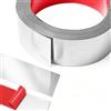 Yunlaishaocer 10 m x 6 cm di Nastri in Metallo Decorativi Autoadesivi, Lamiere in Acciaio Inox per Pareti, Listelli in Stucco per Pareti, Scolapiatti e Staffe in Acciaio Inox per Camino, Cornici per Specchi, Mobili