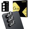 Yskbilm Pellicola protettiva per obiettivo della fotocamera Samsung Galaxy S26, modalità di scatto notturno ultra HD, anello in metallo, anti-impronte, antigraffio, colore nero, confezione da 2
