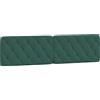 vidaXL Cuscino per testata verde scuro 200 cm in velluto