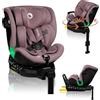 Lionelo Seggiolino auto Lionelo Harmony i-Size, base EasyTurn a 360°, ISOFIX e gambe di supporto, BuckleAlarm, protezione dagli impatti laterali, poggiatesta e schienale regolabili - Rose
