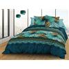Le linge de Jules Copripiumino 240 x 260 + 2 federe in puro cotone a 57 fili, Paraiso