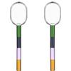 Ichendorf Milano Set di 2 Cucchiaini, Collezione Andalusia, H12 cm, Vetro Borosilicato, Realizzato a Mano