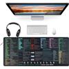FYting Tappetino Mouse XXL,Tappeto Mouse Anime 900x400 x3mm,Tappetino Mouse Gaming Grande,Word PPT Windows Mauspad Grande Impermeabile per Ufficio, Scuola, PC, Macbook, Laptop(E)