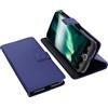 foto-kontor Custodia compatibile con Doro Aurora A30 Book Style Case Cover Smartphone protettiva Portafoglio per cellulare Borsa a libro Supporto per telefono blu/azzurro