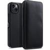 StilGut cover a libro compatibile con iPhone 14 Plus (6.7) custodia in pelle con chiusura clip, cover in pelle - Nero nappa
