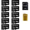 Cloudisk 10 Pack 1 GB Micro SD Card in Bulk con adattatore MicroSD Lettore di schede USB Scheda di memoria (Micro SD Card 1 GB)