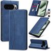 Jasonyu Cover per Google Pixel 10 Pro XL Flip Custodia in Pelle PU, Cover a Libro Portafoglio, Funzione Supporto, Magnetica, Slot Schede, TPU Bumper Caso Custodia (Blu)