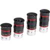 Svbony Oculare 1.25 Kit Oculare Telescopio 6/9/15/20mm Set Oculare Telescopio 68° FOV Oculare per Telescopio Astronomico(6/9/15/20mm)