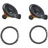 Superauto hi-fi Hertz DSK 165 dsk165.3 Altoparlanti 2 vie + supporti casse compatibile con SEAT Ibiza Arosa compatibile con SKODA Octavia compatibile con VW Fox Lupo New Beetle Polo Golf VI