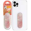 Amayo Supporto per dita sottile - Anello per cellulare e manico autoadesivo - Phone Grip Smartphone - Supporto per dita con supporto - Tenuta sicura per iPhone & Android - (serie marmo - rosso)