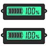 DollaTek 2Pcs LY6N 12V-96V Batteria al piombo 3S-15S Batteria al litio Tester digitale della capacità della batteria, Indicatore percentuale della batteria con display LCD - Retroilluminazione verde