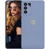 Kaywzo Cover per Samsung Galaxy S10 Lite,Custodia in Silicone TPU Liscio di Morbido con Modello Cardiaco,Design Minimalista,Ultrasottile Donna Antiurto Case Cover,Blu
