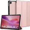 Bighan Custodia Compatibile per Lenovo Tab 2025 10.1 Pollici, Sottile Smart Folio Supporto Trifold Tablet Custodia Compatibile per Lenovo Tab 2025 10.1'', ZAEH0019IN/ZAEH0180IN/ZAEJ0054IN, Oro Rosa