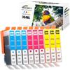 Starlet24 9x 364XL Compatibili per HP 364XL 364 XL Ciano Magenta Giallo per Photosmart 5520 5510 5520 5524, Deskjet 3520, Officejet 4622 4622 6520 5515 7520