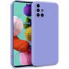 MyGadget Cover per Samsung Galaxy A51 4G - Custodia in Silicone Morbido a Doppio Strato - Case con Protezione Fotocamera & Fodera Interna Antigraffio - Lilla