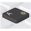 Keystickers® - Adesivi con alfabeto russo per tastiere di PC, notebook e MacBook, 5 x 6 mm, materiale trasparente con vernice protettiva, colore giallo