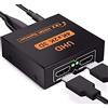 Yiany Splitter HDMI 1 in 2 Out, 4K 3D 1080P HDMI Distributor Adapter 1 to 2 Way Box Hub Cable for PS4, Xbox, LED, LCD, DVD, Player, HDTV, Projectors, Supports Two TVs Simultaneously