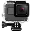 HoneTeek Custodia impermeabile per GoPro Hero 5 6 7 Nero, Protezione Subacquea Dive Shell con Staffa per Go Pro Hero5 6 Hero7 Nero Action Camera Accessori Kit