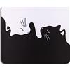 AOKSUNOVA Tappetino Mouse Motivo Gatto 24 x 20 cm | Superficie in lycra liscia, base antiscivolo e facile da pulire, tappetino per mouse adatto all'uso quotidiano