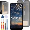 Yuxyiony Nuovo Schermo di Ricambio per Doogee S59 PRO Display LCD Riparazione dello Schermo e Sostituzione Strumento Accessori