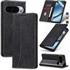 Jasonyu Cover per Google Pixel 10/10 Pro Flip Custodia in Pelle PU, Cover a Libro Portafoglio, Funzione Supporto, Magnetica, Slot Schede, TPU Bumper Caso Custodia (Nero)
