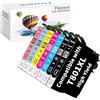 Tinnee Cartucce d'inchiostro Tinnee 7Pack 80XL, cartucce per stampanti compatibili con Epson 80XL T801 T802 T803 T804 T805 T806 per Epson Stylus Photo P50 PX650 PX700W PX710W PX720WD PX800FW PX810FW PX820FWD