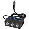 LURICO Sdoppiatore Presa Accendisigari per Auto 360W Caricatore Auto USB C Adattatore per Accendisigari 12V/24V con 3 Prese e USB C 30W e Doppia QC3.0 18W con Display LED per GPS, Cellulare, iPad