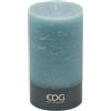 Candela Rustic Moccoletto in Cera Blu Opaco H18 cm D10 cm | EDG
