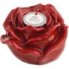 CANDELA ROSA ROSSA LACCATA DIA.12X8CM