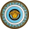Piatto Frutta Versace Medusa Celeste 18 cm | Porcellana Elegante