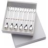Set 6 Cucchiaini Moka Kiss Bugatti in Acciaio Inox con Scatola Regalo