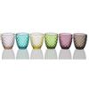 BOLLE SET 6 BICCHIERE ACQUA COLORI ASSORTITI CL.29