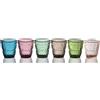 SER LAPO SET 6 BICCHIERE ACQUA COLORI ASSORTITI CL