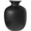 Vaso Rialto Large IVV H.30 cm in Vetro Soffiato Nero Eclissi